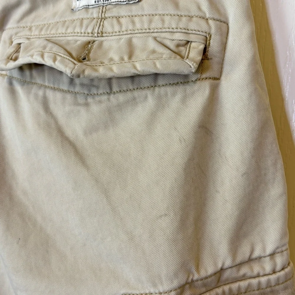 Polo Ralph Lauren Classic Cargo Chino Shorts Mens 32 Beige Khaki Casual Pockets
